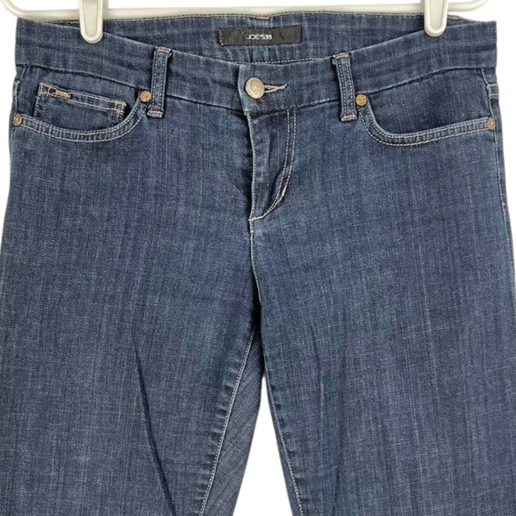 JOE'S Women's Slit Hem Kicker Blue Capris Jeans Size 29 Mid Rise Straight Leg - Picture 3 of 10